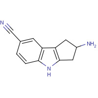 1029691-09-5 2-amino-1,2,3,4-tetrahydrocyclopenta[b]indole-7-carbonitrile chemical structure