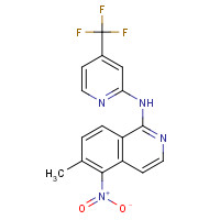 1446113-36-5 6-methyl-5-nitro-N-[4-(trifluoromethyl)pyridin-2-yl]isoquinolin-1-amine chemical structure