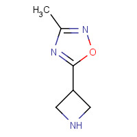 1185535-97-0 5-(azetidin-3-yl)-3-methyl-1,2,4-oxadiazole chemical structure