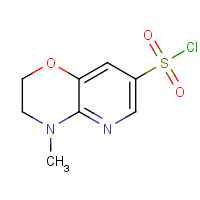 910037-13-7 4-methyl-2,3-dihydropyrido[3,2-b][1,4]oxazine-7-sulfonyl chloride chemical structure