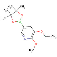 1257554-14-5 3-ethoxy-2-methoxy-5-(4,4,5,5-tetramethyl-1,3,2-dioxaborolan-2-yl)pyridine chemical structure