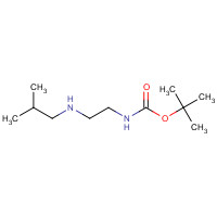 1284246-81-6 tert-butyl N-[2-(2-methylpropylamino)ethyl]carbamate chemical structure