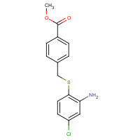 1039956-97-2 methyl 4-[(2-amino-4-chlorophenyl)sulfanylmethyl]benzoate chemical structure