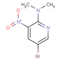 1040682-46-9 5-bromo-N,N-dimethyl-3-nitropyridin-2-amine chemical structure