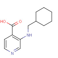 1461602-16-3 3-(cyclohexylmethylamino)pyridine-4-carboxylic acid chemical structure
