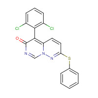 209409-98-3 5-(2,6-dichlorophenyl)-2-phenylsulfanylpyrimido[1,6-b]pyridazin-6-one chemical structure