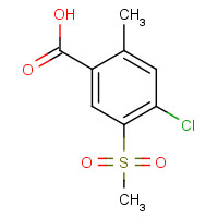 176309-00-5 4-chloro-2-methyl-5-methylsulfonylbenzoic acid chemical structure