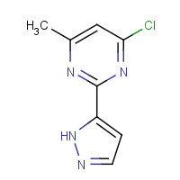 166197-06-4 4-chloro-6-methyl-2-(1H-pyrazol-5-yl)pyrimidine chemical structure