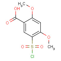 72135-75-2 5-chlorosulfonyl-2,4-dimethoxybenzoic acid chemical structure