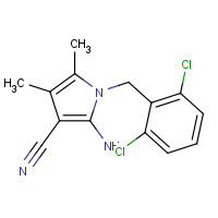 263015-52-7 2-amino-1-[(2,6-dichlorophenyl)methyl]-4,5-dimethylpyrrole-3-carbonitrile chemical structure