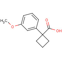 74205-43-9 1-(3-methoxyphenyl)cyclobutane-1-carboxylic acid chemical structure