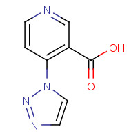 1293285-62-7 4-(triazol-1-yl)pyridine-3-carboxylic acid chemical structure
