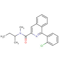 85532-75-8 N-butan-2-yl-1-(2-chlorophenyl)-N-methylisoquinoline-3-carboxamide chemical structure