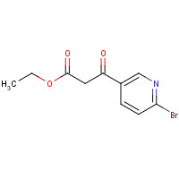 916791-37-2 ethyl 3-(6-bromopyridin-3-yl)-3-oxopropanoate chemical structure