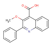 41957-64-6 3-methoxy-2-phenylquinoline-4-carboxylic acid chemical structure
