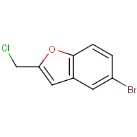 38220-78-9 5-bromo-2-(chloromethyl)-1-benzofuran chemical structure