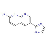 51168-57-1 6-(1H-imidazol-2-yl)-1,8-naphthyridin-2-amine chemical structure