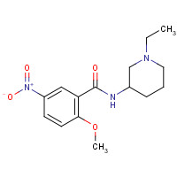 4840-67-9 N-(1-ethylpiperidin-3-yl)-2-methoxy-5-nitrobenzamide chemical structure