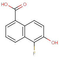 847802-85-1 5-fluoro-6-hydroxynaphthalene-1-carboxylic acid chemical structure