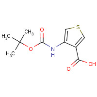 108180-63-8 4-[(2-methylpropan-2-yl)oxycarbonylamino]thiophene-3-carboxylic acid chemical structure