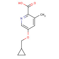 1431534-33-6 5-(cyclopropylmethoxy)-3-methylpyridine-2-carboxylic acid chemical structure