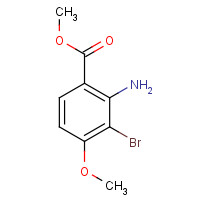 1180497-49-7 methyl 2-amino-3-bromo-4-methoxybenzoate chemical structure