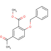 27475-09-8 methyl 5-acetyl-2-phenylmethoxybenzoate chemical structure
