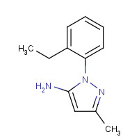 1020703-66-5 2-(2-ethylphenyl)-5-methylpyrazol-3-amine chemical structure