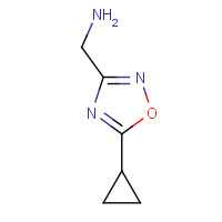 1082420-52-7 (5-cyclopropyl-1,2,4-oxadiazol-3-yl)methanamine chemical structure