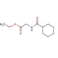 7473-89-4 ethyl 2-(cyclohexanecarbonylamino)acetate chemical structure