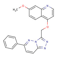 1002304-34-8 7-methoxy-4-[(6-phenyl-[1,2,4]triazolo[4,3-b]pyridazin-3-yl)methoxy]quinoline chemical structure