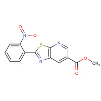 1231952-70-7 methyl 2-(2-nitrophenyl)-[1,3]thiazolo[5,4-b]pyridine-6-carboxylate chemical structure