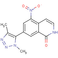 1616290-89-1 7-(3,5-dimethyltriazol-4-yl)-5-nitro-2H-isoquinolin-1-one chemical structure