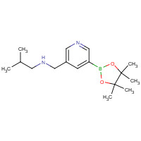 919347-20-9 2-methyl-N-[[5-(4,4,5,5-tetramethyl-1,3,2-dioxaborolan-2-yl)pyridin-3-yl]methyl]propan-1-amine chemical structure