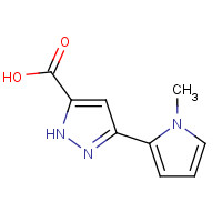 909858-38-4 3-(1-methylpyrrol-2-yl)-1H-pyrazole-5-carboxylic acid chemical structure