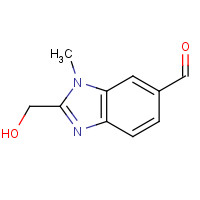 864275-02-5 2-(hydroxymethyl)-3-methylbenzimidazole-5-carbaldehyde chemical structure