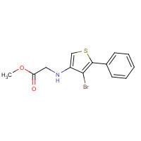 942941-86-8 methyl 2-[(4-bromo-5-phenylthiophen-3-yl)amino]acetate chemical structure