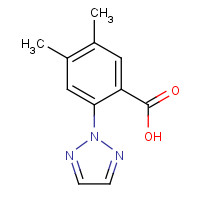 1429776-74-8 4,5-dimethyl-2-(triazol-2-yl)benzoic acid chemical structure