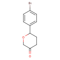1476853-03-8 6-(4-bromophenyl)oxan-3-one chemical structure