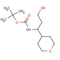 898405-01-1 tert-butyl N-[3-hydroxy-1-(thian-4-yl)propyl]carbamate chemical structure