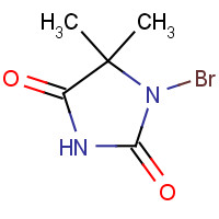 7072-23-3 1-bromo-5,5-dimethylimidazolidine-2,4-dione chemical structure