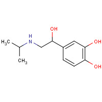 7683-59-2 4-[1-hydroxy-2-(propan-2-ylamino)ethyl]benzene-1,2-diol chemical structure