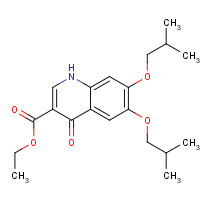 5486-03-3 ethyl 6,7-bis(2-methylpropoxy)-4-oxo-1H-quinoline-3-carboxylate chemical structure