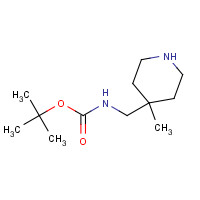 1158759-03-5 tert-butyl N-[(4-methylpiperidin-4-yl)methyl]carbamate chemical structure