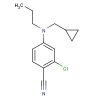 821776-58-3 2-chloro-4-[cyclopropylmethyl(propyl)amino]benzonitrile chemical structure