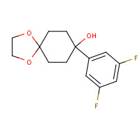 155366-01-1 8-(3,5-difluorophenyl)-1,4-dioxaspiro[4.5]decan-8-ol chemical structure