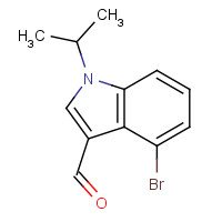 1350760-29-0 4-bromo-1-propan-2-ylindole-3-carbaldehyde chemical structure
