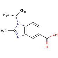 879558-21-1 2-methyl-1-propan-2-ylbenzimidazole-5-carboxylic acid chemical structure