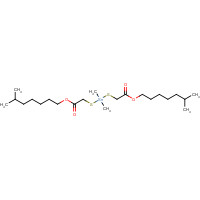 26636-01-1 6-methylheptyl 2-[dimethyl-[2-(6-methylheptoxy)-2-oxoethyl]sulfanylstannyl]sulfanylacetate chemical structure