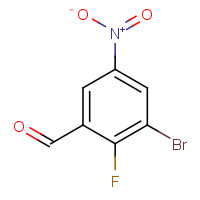 1326714-51-5 3-bromo-2-fluoro-5-nitrobenzaldehyde chemical structure